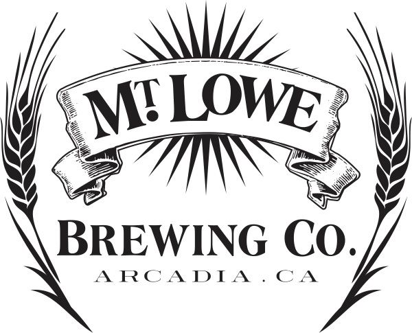 MT LOWE BREWING Arcadia California oval STICKER decal craft beer brewery 